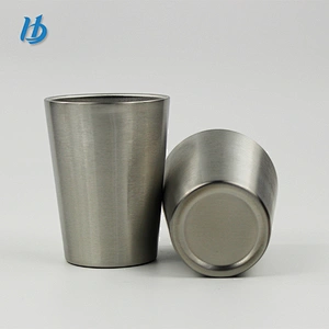 Silver color beer mug 8oz double wall mug food grade 304 stainless steel
