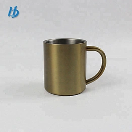 Stainless steel coffee cup copper drinking mugs metal tin coffee mug custom printed thermos mug