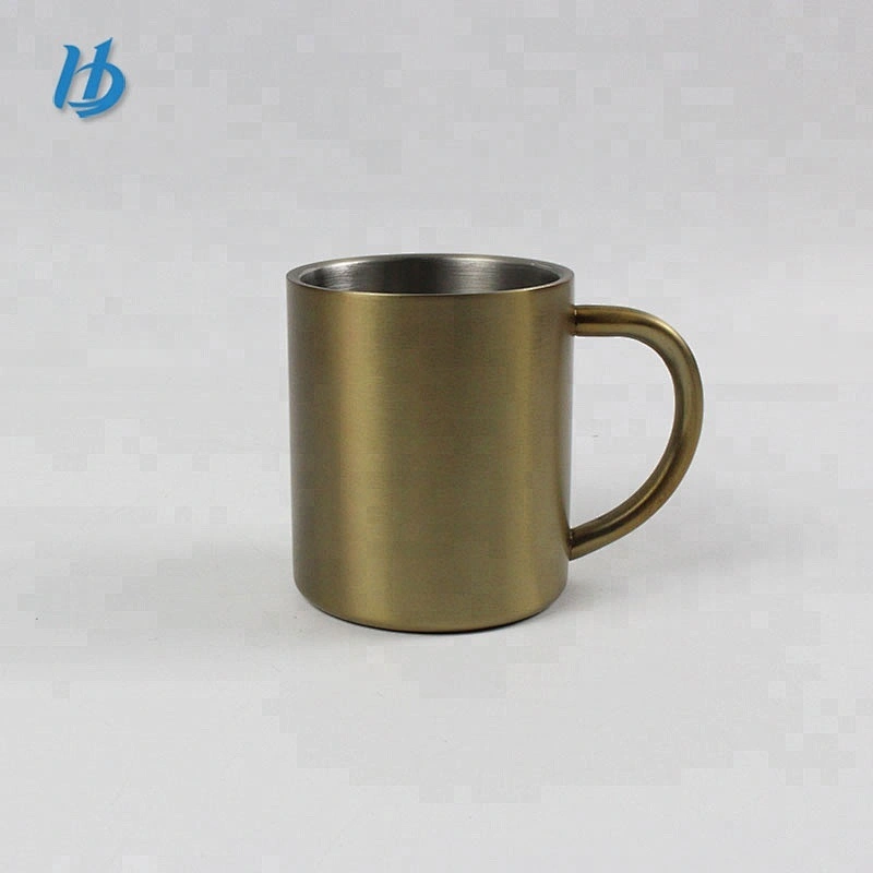 Stainless steel coffee cup copper drinking mugs metal tin coffee mug custom printed thermos mug
