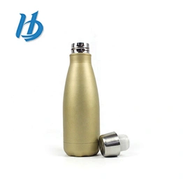 Stainless steel vacuum bottle brush sponge cup brush foldable vacuum flask cola shaped water bottle