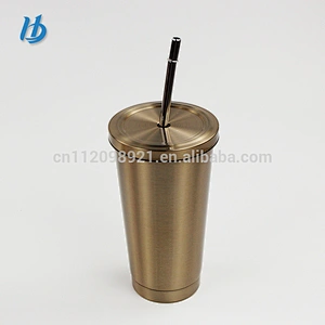 Professional design stainless steel cup ,tumbler cup with lid and straw