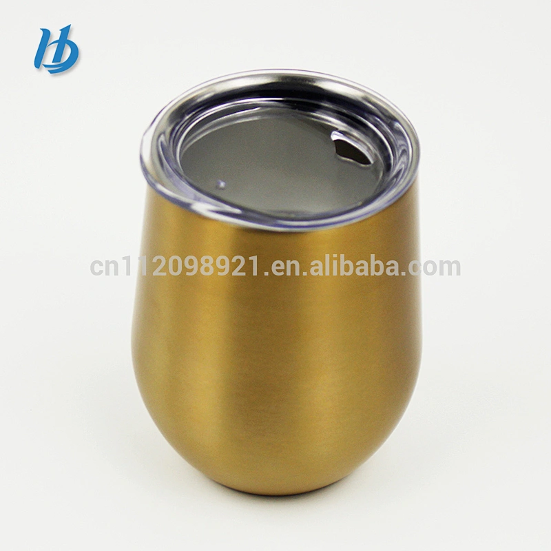 New style wholesale spray painting coffee tumblers 12 oz stainless steel insulated stemless wine glass tumbler