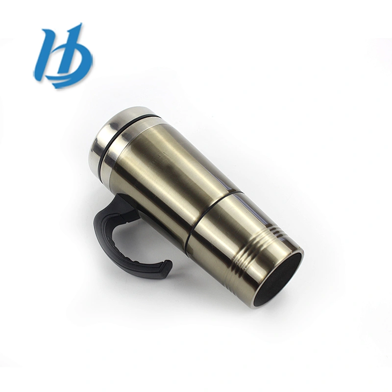 Best quality stainless steel two layers auto mug with handle