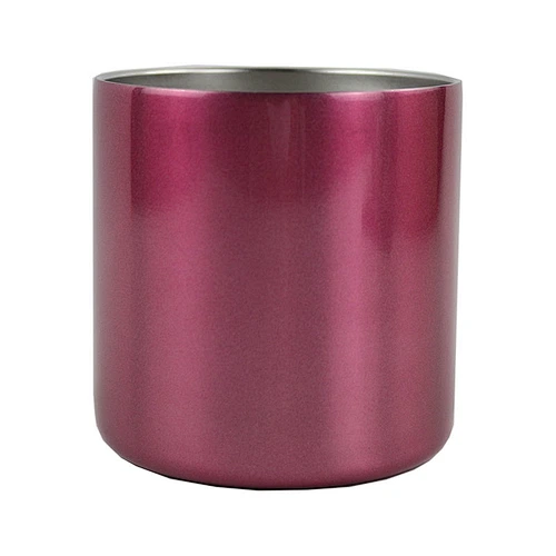 14oz Double Walled Lacquered Stainless Steel Coffee Mugs with Handle