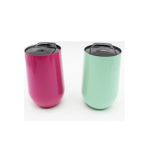 wholesale new product 18oz stainless steel drinking tumbler stemless vacuum coffee mug with lid wine glasses beer mug