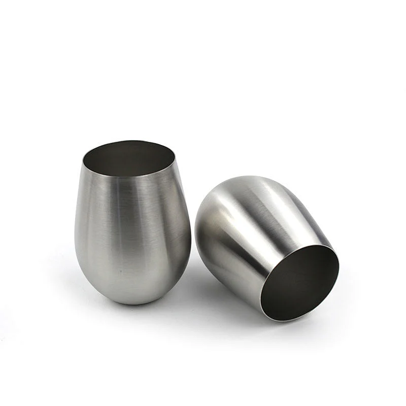 2018 hot selling Wholesale in bulk Coffee cup Egg-shaped single wall stainless steel cups