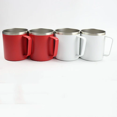12oz Vacuum Stainless Steel Powder Coated Coffee Mugs