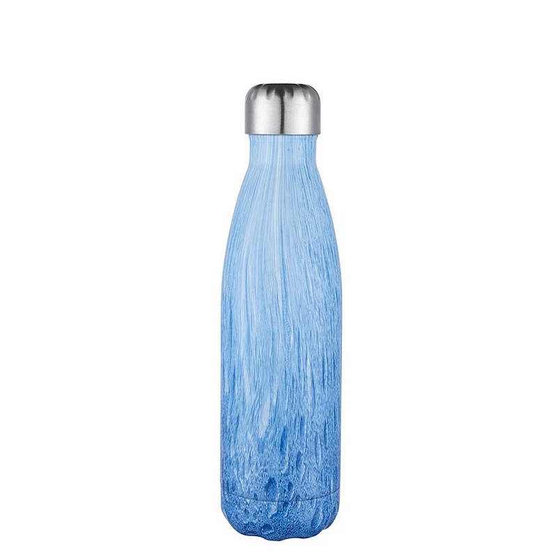 2019 hot selling customized drinkware cola stainless steel insulated vacuum water bottle  with cup brush