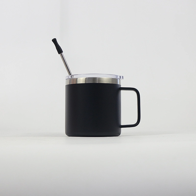 Hibour 14oz Stainless Steel Double Wall Vacuum Sealed Insulated Coffee Mug With Handle