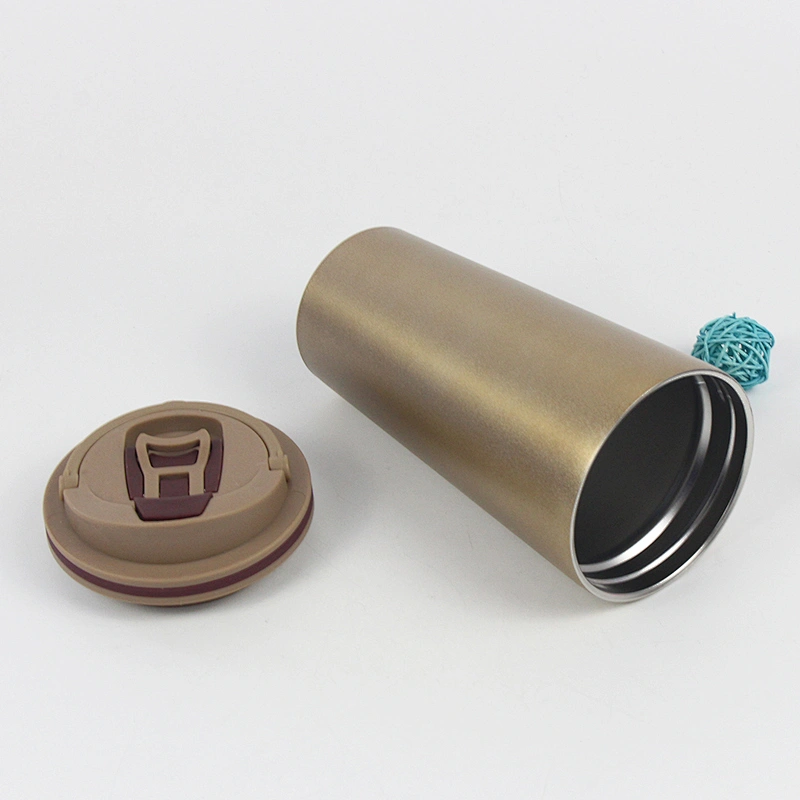 wholesale stainless steel coffee cup double wall vacuum cup with handle ceramic