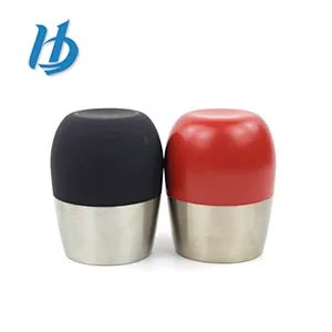 Wholesale unique stemless egg shape 304 stainless steel double wall shot wine glass set