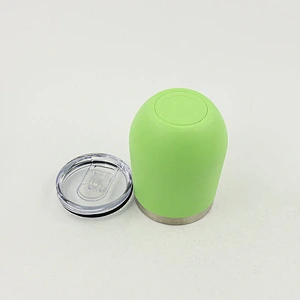 12 oz stainless steel insulated tumbler short wine glass with straw powder coated stainless steel tumbler