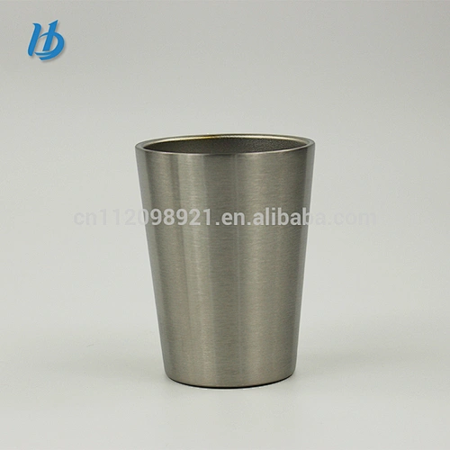 High quality beer mug glass ,8oz metal stainless steel custom double wall cup