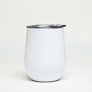 12oz double wall vacuum insulated wine tumbler