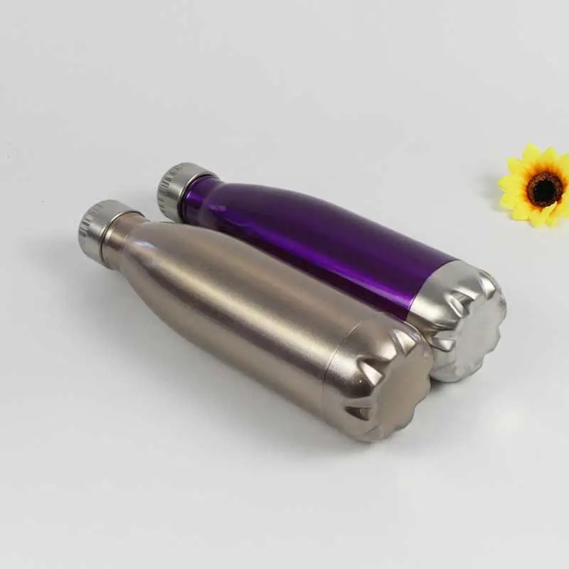 Superior quality stainless steel cola shaped bottle,vacuum insulated water bottle wholesale