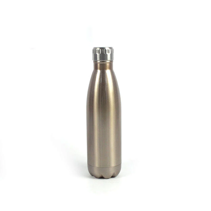 500ml stainless steel spray paint in the middle vacuum water bottles with different color