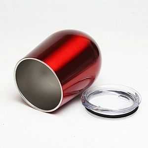 12oz double wall vacuum insulated wine tumbler