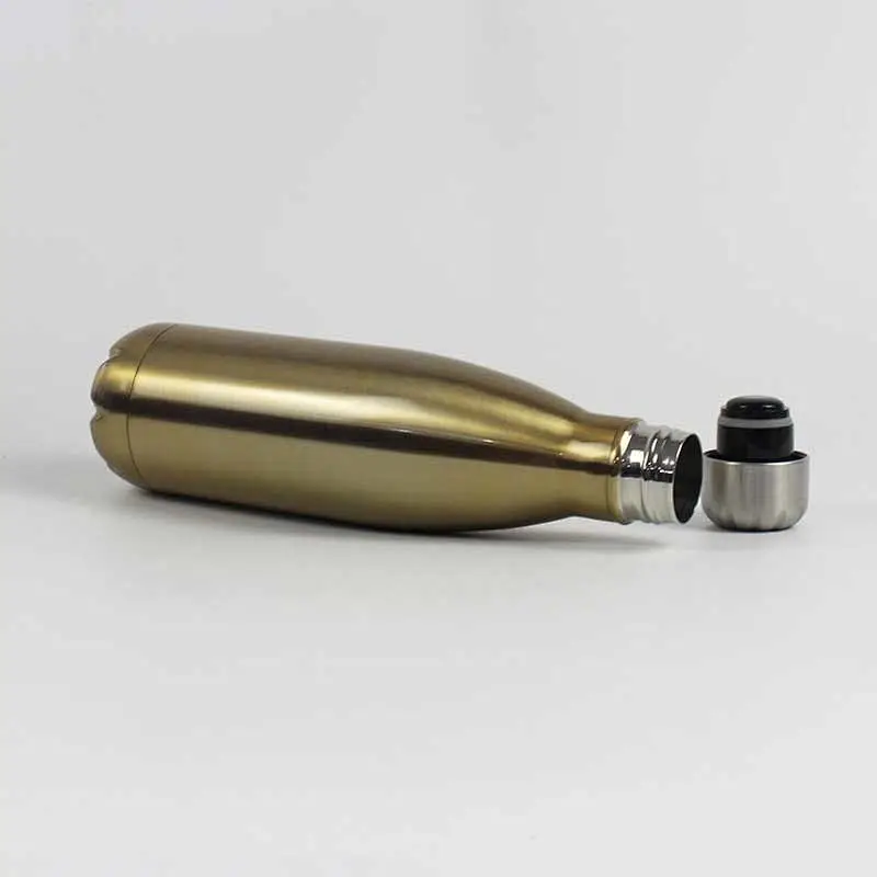 Superior quality stainless steel cola shaped bottle,vacuum insulated water bottle wholesale