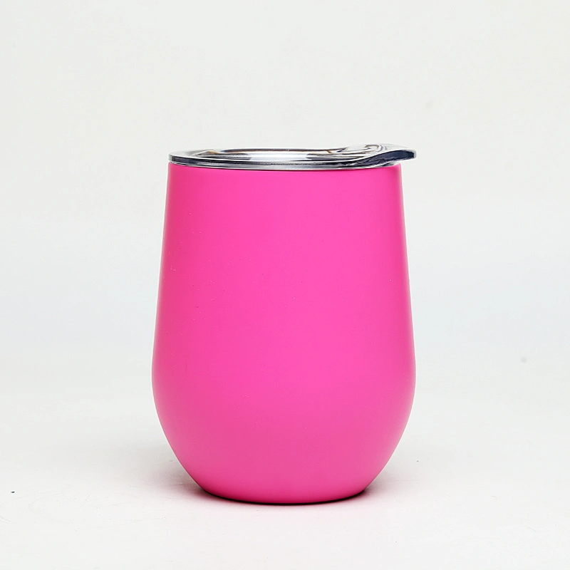 12oz double wall vacuum insulated wine tumbler