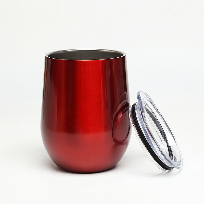 12oz double wall vacuum insulated wine tumbler