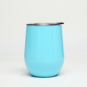 12oz double wall vacuum insulated wine tumbler