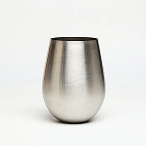 16oz stainless steel single wall wine glass