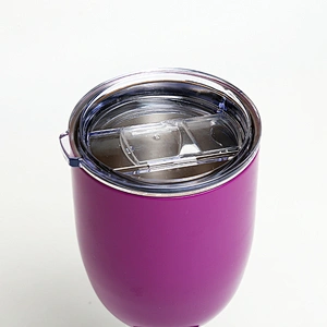 double wall unbrakable stainless steel 14oz red wine glass