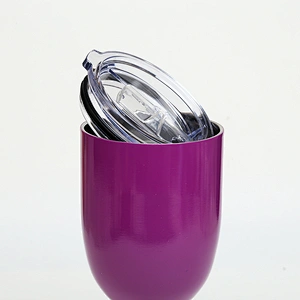 double wall unbrakable stainless steel 14oz red wine glass