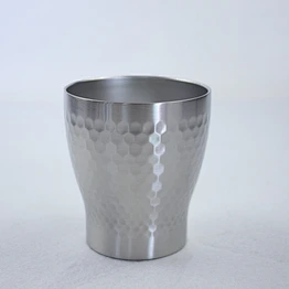 240ml double wall vacuum insulated stainless steel hammer arc shape beer mug
