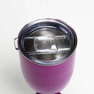 double wall unbrakable stainless steel 14oz red wine glass