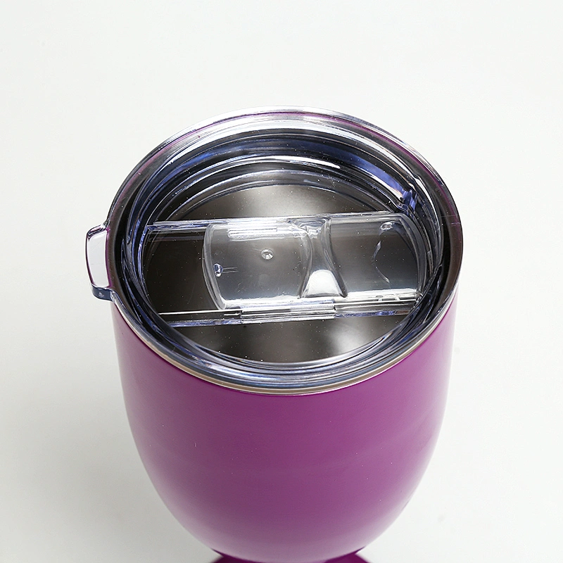 double wall unbrakable stainless steel 14oz red wine glass