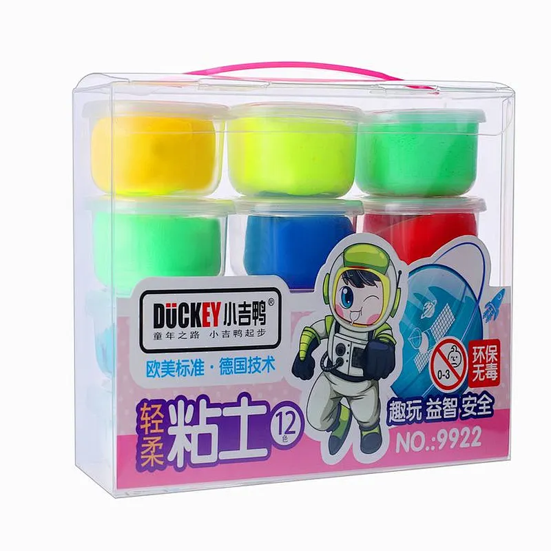 Duckey DIY Magic Clay Super Light Clay set para niños 12 colores