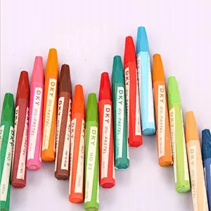Niños pintando 36 colores pastel al óleo ecológico