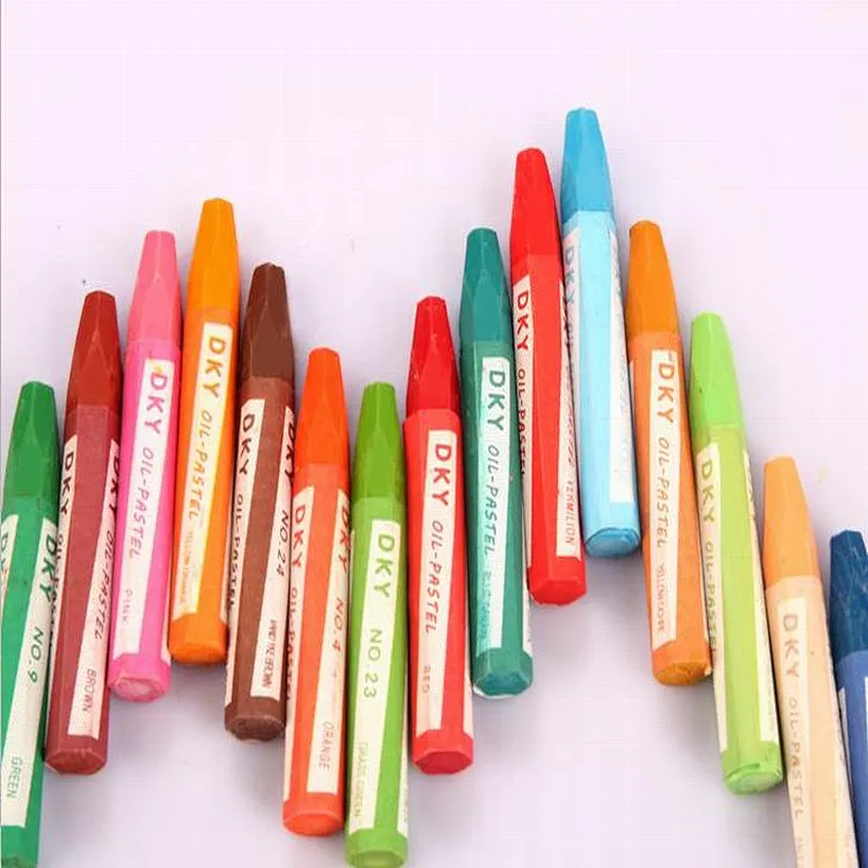 Niños pintando 36 colores pastel al óleo ecológico