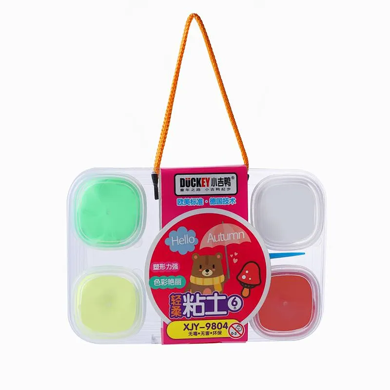 Duckey DIY Magic Clay Super Light Clay set for children 6 color