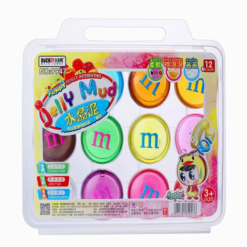 wholesale 12 color modeling diy slime kit