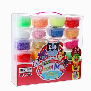 24 colors kids diy toy magic foam clay