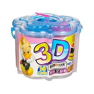 2017 ventas calientes DIY niños artesanales juguetes educativos masa plastilina