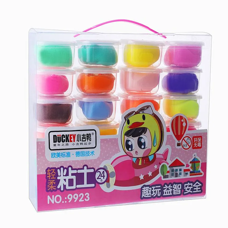 Duckey DIY Magic Clay set para niños 24 colores