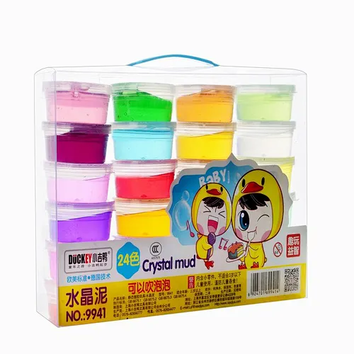 New 24 Colors DIY soft slime Intelligent Hand Plasticine Toy Gift