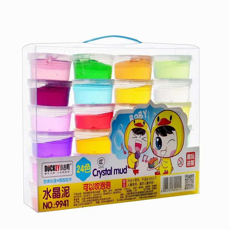 Nuevo 24 colores DIY limo suave regalo de juguete de plastilina de mano inteligente