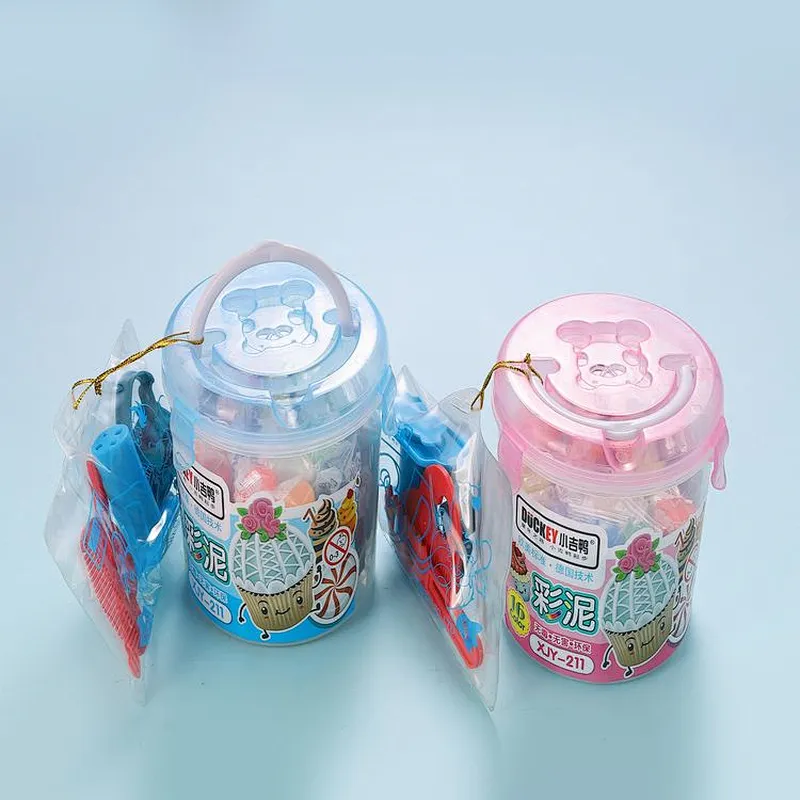 Duckey 2017 china factory OEM nontoxic new creative plasticine set