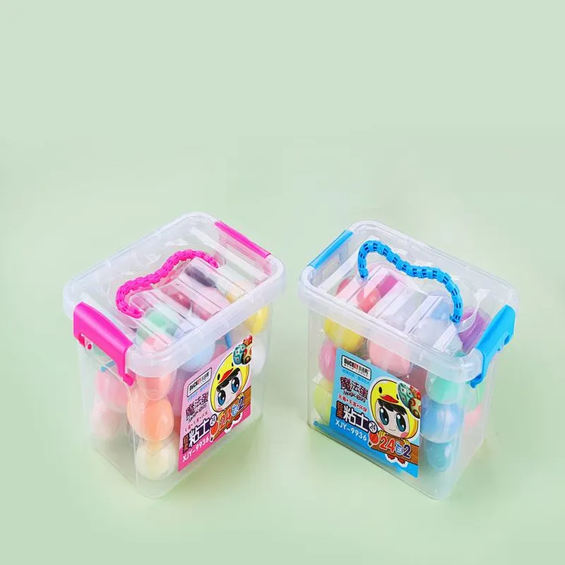 Duckey DIY Magic Clay Super Light Clay set para niños 24 + 2 colores