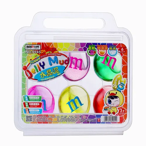 Factory directly selling 6 color popular crystal slime toys for kids