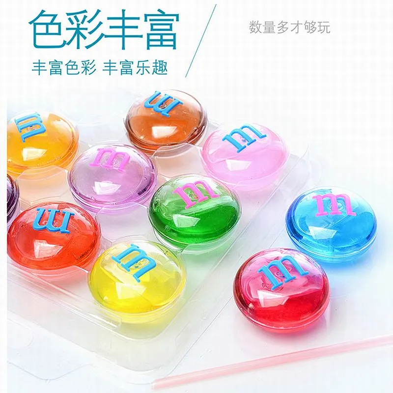 wholesale 12 color modeling diy slime kit