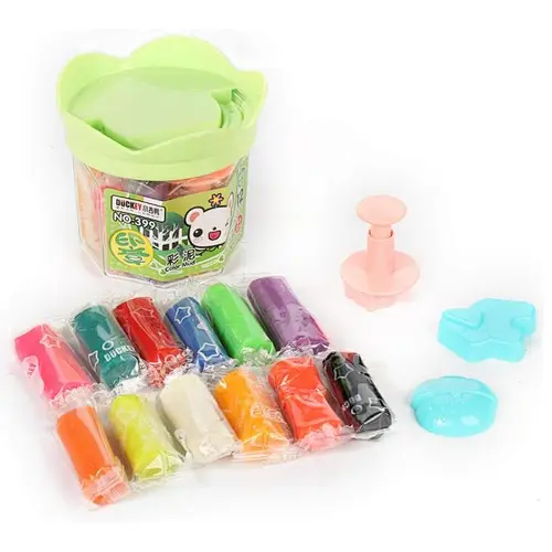 china suppliers soft plasticine color play dough toy with Plastic Container