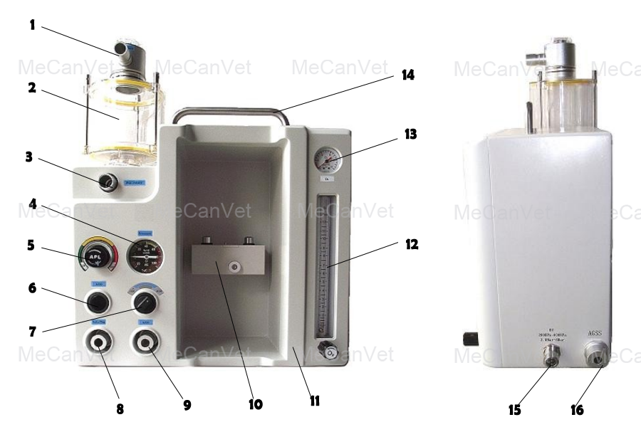 Veterinary Portable Anesthesia Machine Show: