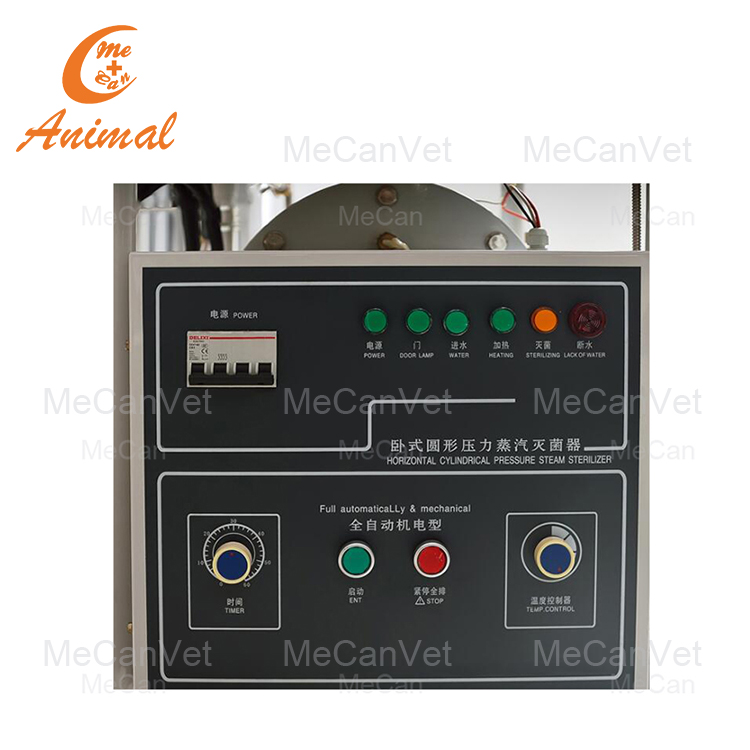 horizontal steam sterilizer autoclave MeCan Animal