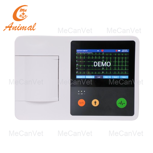 Portable Veterinary 3-Channel ECG Machine
