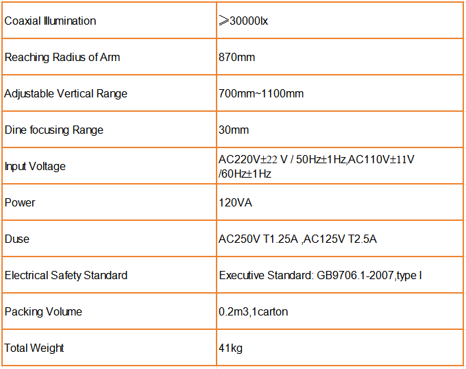 Eye Microscope Surgery Specification: